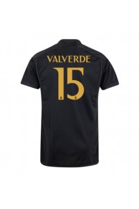 Real Madrid Federico Valverde #15 Jalkapallovaatteet Kolmaspaita 2023-24 Lyhythihainen